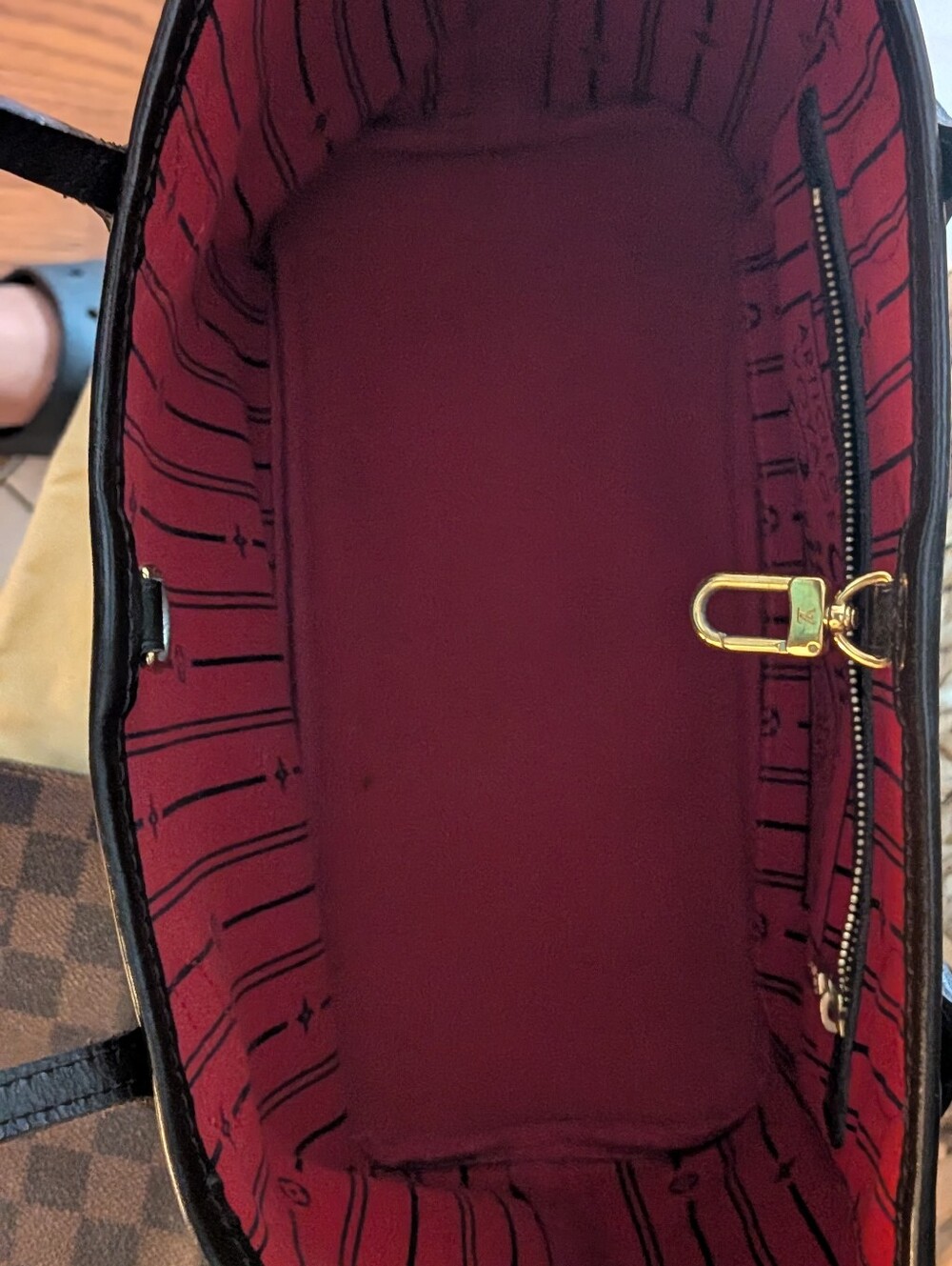 Authentic LV Bundle Neverfull PM Damier Ebene W Pouch - Picture 8 of 16